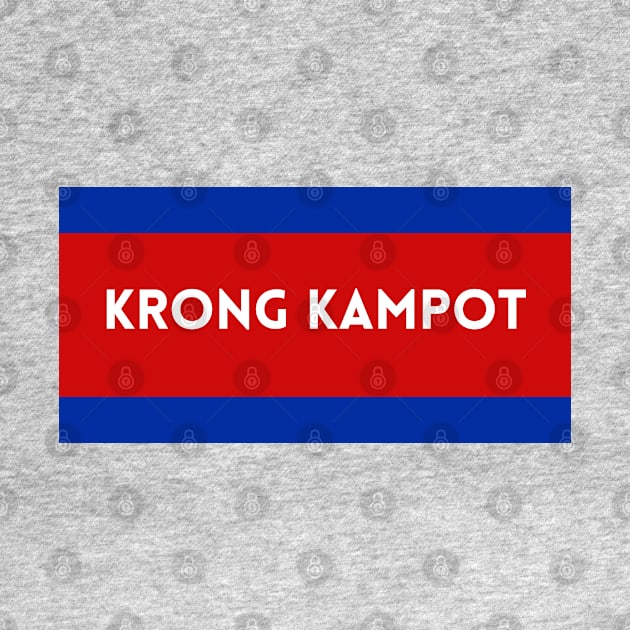 Krong Kampot City in Cambodian Flag Colors by aybe7elf